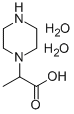structure of CAS# 824414-03-1, 2-(Piperazin-1-Yl)Propionic Acid Dihydrate;2-Piperazin-1-Ylpropanoic Acid Dihydrochloride;RAC 2-(PIPERAZIN-1-YL)-PROPIONIC ACID 2 H2O;2-(PIPERAZIN-1-YL)PROPIONIC ACID DIHYDRATE