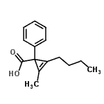 CAS#: 824425-10-7， 2-Butyl-3-methyl-1-phenyl-2-cyclopropene-1-carboxylic acid