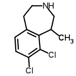 CAS#: 824430-72-0， 8,9-Dichloro-1-methyl-2,3,4,5-tetrahydro-1H-3-benzazepine
