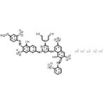 CAS#: 82457-21-4， Pentasodium 5-({4-[bis(2-hydroxyethyl)amino]-6-({5-hydroxy-6-[(4-methoxy-2-sulfonatophenyl)diazenyl]-7-sulfonato-2-naphthyl}amino)-1,3,5-triazin-2-yl}amino)-4-hydroxy-3-[(2-sulfonatophenyl)diazenyl]-2 ,7-naphthalenedisulfonate