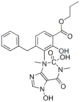 CAS#: 82502-10-1， 4-Benzylhydroxybenzoic Acid 2-Hydroxy-3-(Theophylline-7-Ol)Propyl Ester