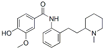 CAS#: 82522-70-1， 4-Hydroxy-3-Methoxy-N-[2-[2-(1-Methyl-2-Piperidyl)Ethyl]Phenyl]Benzamide