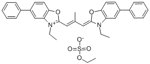CAS#: 82557-14-0， 3-Ethyl-2-[3-(3-Ethyl-5-Phenyl-Benzooxazol-2-Yl)-2-Methyl-Prop-2-Enylidene]-5-Phenyl-Benzooxazole