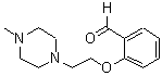 结构式 CAS# 82625-37-4, 2-[2-(4-甲基-1-哌嗪基)乙氧基]苯甲醛