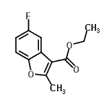 CAS#: 826990-64-1， Ethyl 5-fluoro-2-methyl-1-benzofuran-3-carboxylate