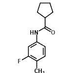 CAS#: 827013-74-1， N-(3-Fluoro-4-methylphenyl)cyclopentanecarboxamide