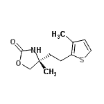 CAS#: 827344-09-2， (4R)-4-Methyl-4-[2-(3-methyl-2-thienyl)ethyl]-1,3-oxazolidin-2-one