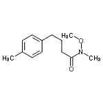 CAS#: 827345-02-8， N-Methoxy-N-methyl-4-(4-methylphenyl)butanamide
