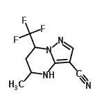 CAS#: 827589-02-6， 5-Methyl-7-(trifluoromethyl)-4,5,6,7-tetrahydropyrazolo[1,5-a]pyrimidine-3-carbonitrile