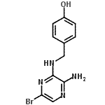 CAS#: 827602-49-3， 4-{[(3-Amino-6-bromo-2-pyrazinyl)amino]methyl}phenol