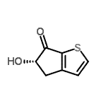 CAS#: 827609-18-7， (5S)-5-Hydroxy-4,5-dihydro-6H-cyclopenta[b]thiophen-6-one