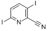 structure of CAS# 827616-53-5, 3,6-Diiodopyridine-2-Carbonitrile;3,6-DIIODOPYRIDINE-2-CARBONITRILE;2-Cyano-3,6-Diiodopyridine