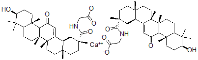CAS#: 82824-02-0， Glycyrrhetinyl-Glycine Conjugate calcium salt