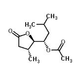 CAS#: 828263-41-8， (1S)-3-Methyl-1-[(2R,3R)-3-methyl-5-oxotetrahydro-2-furanyl]butyl acetate