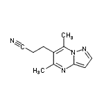 CAS#: 828299-06-5， 3-(5,7-Dimethylpyrazolo[1,5-a]pyrimidin-6-yl)propanenitrile