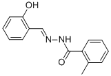 structure of CAS# 82859-72-1, Salicylidene o-Toluic Hydrazone;2-Methyl-N'-[(E)-(6-Oxo-1-Cyclohexa-2,4-Dienylidene)Methyl]Benzohydrazide;N'-[(6-Keto-1-Cyclohexa-2,4-Dienylidene)Methyl]-2-Methyl-Benzohydrazide;N'-[(E)-(6-Keto-1-Cyclohexa-2,4-Dienylidene)Methyl]-2-Methyl-Benzohydrazide