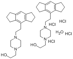 CAS#: 82875-66-9， 4-(2-(1,2,3,5,6,7-Hexahydro-S-indacen-4-yl)ethyl)-1-Piperazineethanol hydrochloride hydrate