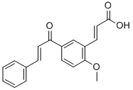 CAS#: 82885-76-5, (E,E)-3-(2-Methoxy-5-(1-Oxo-3-Phenyl-2-Propenyl)Phenyl)-2-Propenoic Acid