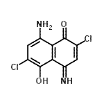 CAS#: 828934-33-4， 8-Amino-2,6-dichloro-5-hydroxy-4-imino-1(4H)-naphthalenone