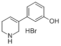 CAS 登录号：83010-42-8， 3-(1,2,5,6-四氢吡啶-3-基)苯酚氢溴酸盐