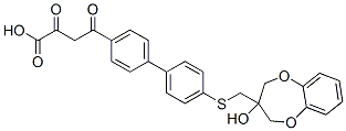 CAS#: 83085-97-6， 4-(4'-(((3,4-Dihydro-3-Hydroxy-2H-1,5-Benzodioxepin-3-Yl)Methyl)Thio)(1,1'-Biphenyl)-4-Yl)-2,4-Dioxobutanoic Acid