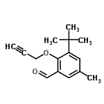 CAS#: 831239-77-1， 5-Methyl-3-(2-methyl-2-propanyl)-2-(2-propyn-1-yloxy)benzaldehyde