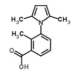 CAS 登录号：83141-00-8， 3-(2,5-二甲基-1H-吡咯-1-基)-2-甲基苯甲酸