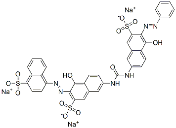 CAS#: 83221-77-6， 4-((1-Hydroxy-6-((((5-Hydroxy-6-(Phenylazo)-7-Sulpho-2-Naphthyl)Amino)Carbonyl)Amino)-3-Sulpho-2-Naphthyl)Azo)Naphthalene-1-Sulphonic Acid Sodium Salt