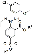 CAS#: 83249-40-5， 2-[3-(5-Chloro-2-Methoxyphenyl)-1-Ethyl-2-Triazen-1-Yl]-5-Sulfo-Benzoic Acid Potassiumsalt (1:2)