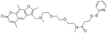 CAS 登录号:83353-04-2, 2-吡啶基二硫代乙基甲基酰胺基二乙氧基乙烷甲基氨基甲基三甲基补骨脂素