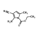 CAS#: 83362-00-9， Ethyl 2-amino-3-cyano-5-methyl-1H-pyrrole-1-carboxylate