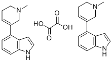 CAS#: 83363-31-9， 4-(1,2,5,6-Tetrahydro-1-Methyl-3-Pyridinyl)-1H-Indole Ethanedioate (2:1)