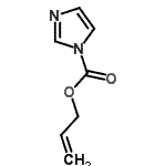 结构式 CAS# 83395-39-5, 烯丙基1H-咪唑-1-羧酸酯