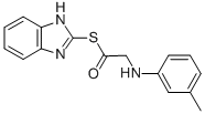 CAS#: 83408-78-0， ((3-Methylphenyl)Amino)Ethanethioic Acid S-1H-Benzimidazol-2-Yl Ester