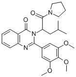 CAS#: 83409-11-4, 1-(4-Methyl-1-Oxo-2-(4-Oxo-2-(3,4,5-Trimethoxyphenyl)-3(4H)-Quinazolinyl)Pentyl)Pyrrolidine