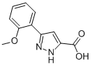 结构式 CAS# 834868-54-1, 5-(3-甲氧基苯基)-1H-吡唑-3-羧酸