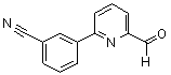 结构式 CAS# 834884-80-9, 3-(6-甲酰基吡啶-2-基)苯甲腈