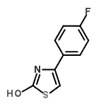 结构式 CAS# 834885-06-2, 4-(4-氟苯基)-1,3-噻唑-2(3H)-酮