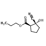 CAS#: 834886-17-8， Propyl (1R,2R)-2-cyano-2-hydroxycyclopentanecarboxylate