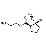 CAS#: 834886-23-6， Propyl (1R,2S)-2-cyano-2-hydroxycyclopentanecarboxylate