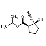 CAS#: 834886-24-7， Isopropyl (1R,2S)-2-cyano-2-hydroxycyclopentanecarboxylate