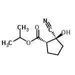 CAS#: 834886-30-5， Isopropyl (1S,2S)-2-cyano-2-hydroxycyclopentanecarboxylate