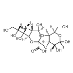 CAS#: 83563-61-5， 3-O-{(6R)-5-Amino-3,5-dideoxy-6-[(1R,2R)-1,2,3-trihydroxypropyl]-beta-L-threo-hex-2-ulopyranonosyl}-D-galactopyranose