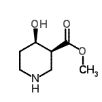 CAS#: 83563-72-8， Methyl (3S,4R)-4-hydroxy-3-piperidinecarboxylate