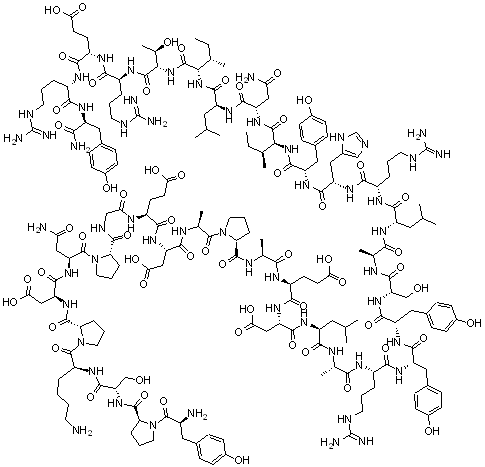 结构式 CAS# 83589-17-7, 神经肽 Y (13-36)