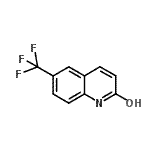 structure of CAS# 835903-14-5, 6-(Trifluoromethyl)-2(1H)-quinolinone;2(1H)-QUINOLINONE,6-(TRIFLUOROMETHYL)-;6-(Trifluoromethyl)quinolin-2(1H)-one;6-(trifluoromethyl)quinolin-2-ol