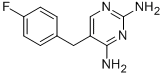 structure of CAS# 836-06-6, 2,4-Diamino-5-(4-Fluorobenzyl)Pyrimidine;2,4-Diamino-5-(4-Fluorobenzyl)Pyrimidine;5-(4-Fluorobenzyl)Pyrimidine-2,4-Diamine