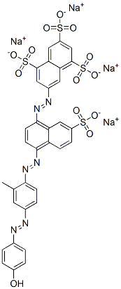 CAS#: 83733-25-9， Tetrasodium 7-[[4-[[4-[(4-Hydroxyphenyl)Azo]-2-Methylphenyl]Azo]-7-Sulphonato-1-Naphthyl]Azo]Naphthalene-1,3,5-Trisulphonate