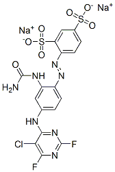 CAS#: 83763-54-6， Sodium 4-[[2-[(Aminocarbonyl)Amino]-4-[(5-Chloro-2,6-Difluoropyrimidin-4-Yl)Amino]Phenyl]Azo]Benzene-1,3-Disulphonate