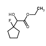 CAS#: 83769-22-6， Ethyl (1-fluorocyclopentyl)(hydroxy)acetate